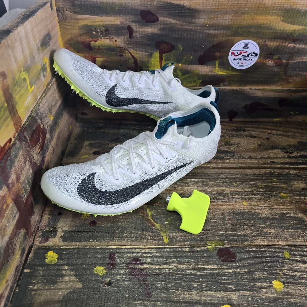 Nike Zoom Superfly Elite 2 Track Shoes Mens Size 9 White Spruce‎ FZ9662-100